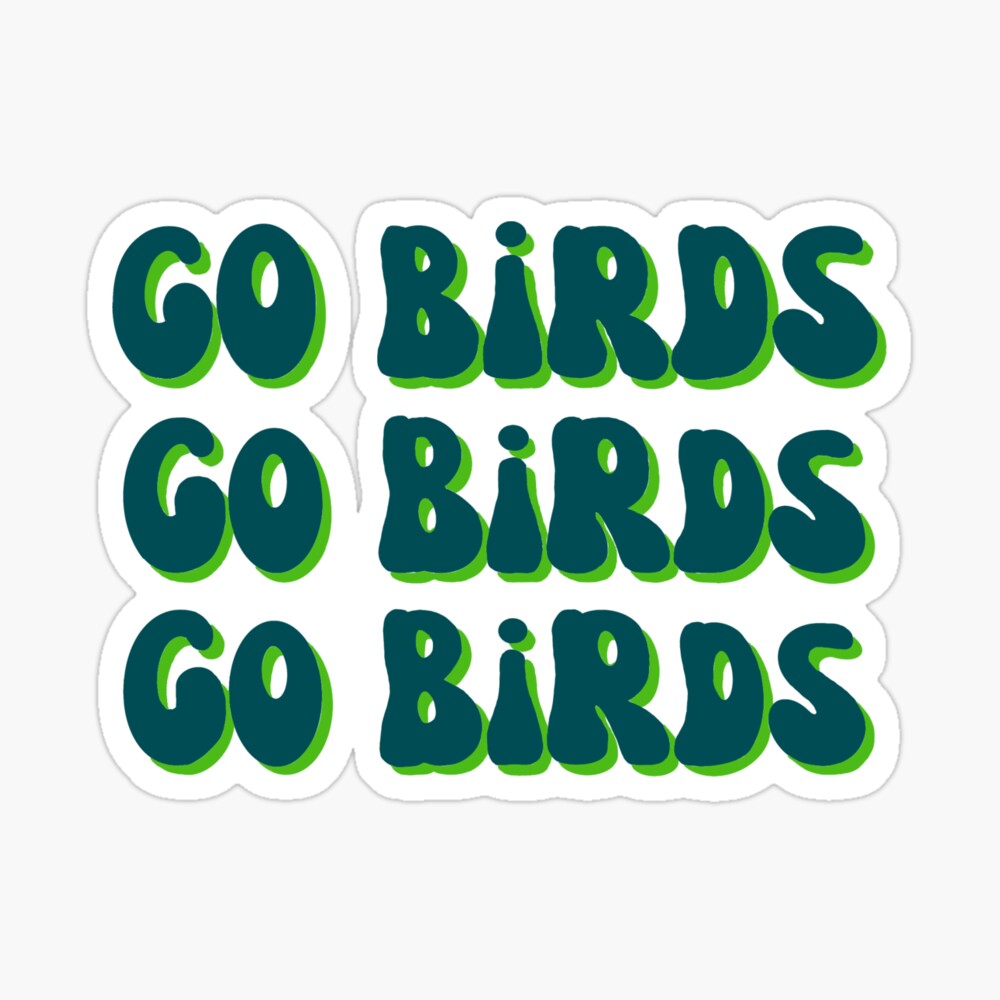 Go Birds Philadelphia Vinyl Holographic Sticker Eagles 