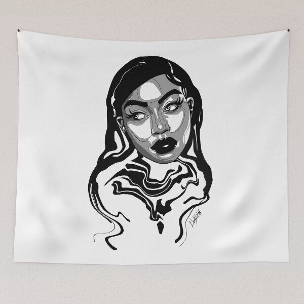 Item preview, Unbothered Wavy Noir designed and sold by ChelArts.