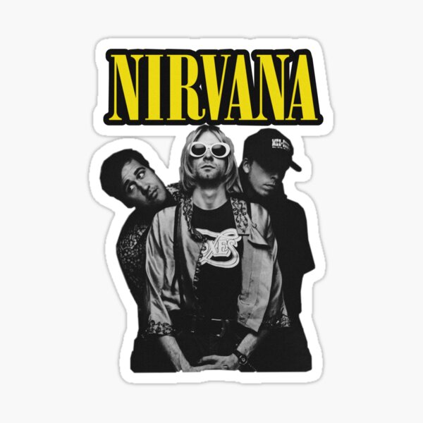Nirvana Sticker by Melmarsloan