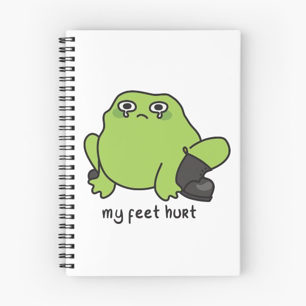 Item preview, My feet hurt - crying frog designed and sold by akuma-does-art.