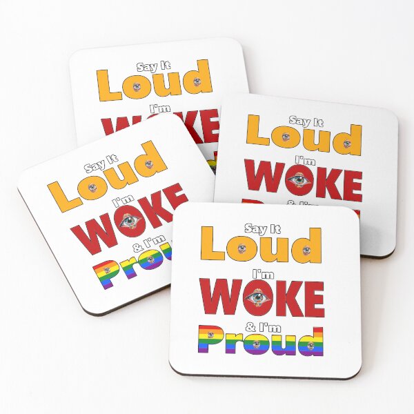 Item preview, Say It Loud I'm Woke & I'm Proud - LGBTQ- Kamala- Vote Blue- Woke- Wokeism designed and sold by SiggyZiggy.