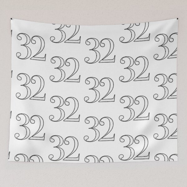 Item preview, Dotart/Dotwork illustration of Number 32 designed and sold by MagnetitaBySil.