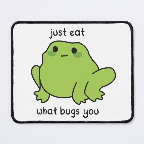 Item preview, Just eat what bugs you - cute frog designed and sold by akuma-does-art.