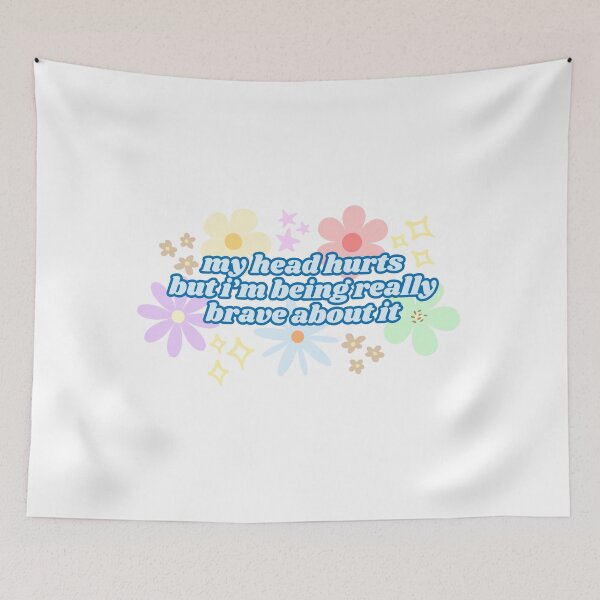 Item preview, My Head Hurts But I'm Being Really Brave About It (Blue) designed and sold by Mollysb428.