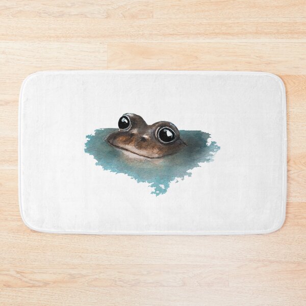 Item preview, Happy Frog watercolour painting designed and sold by Funsize-Art.