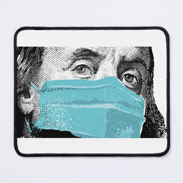 Item preview, Benjamin Franklin and COVID-19 face mask designed and sold by etraveler.