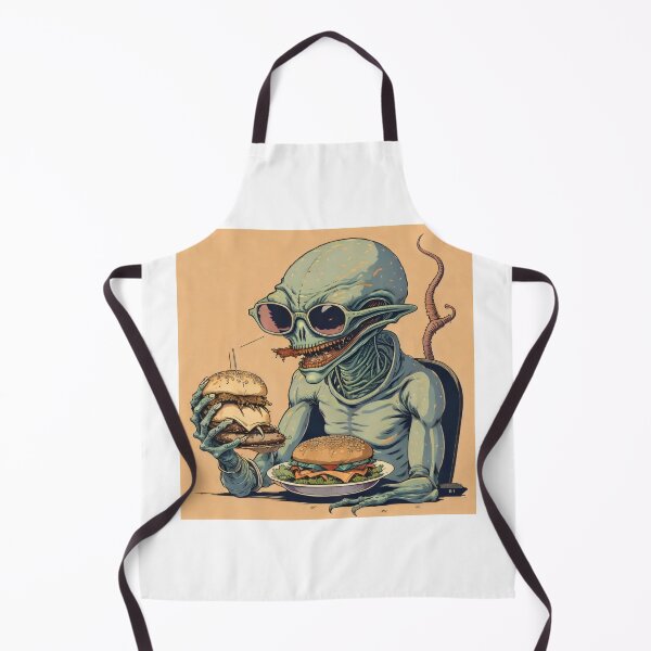 Item preview, An alien eats a hamburger designed and sold by Amitbasri.