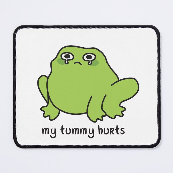 Item preview, My tummy hurts - crying frog designed and sold by akuma-does-art.