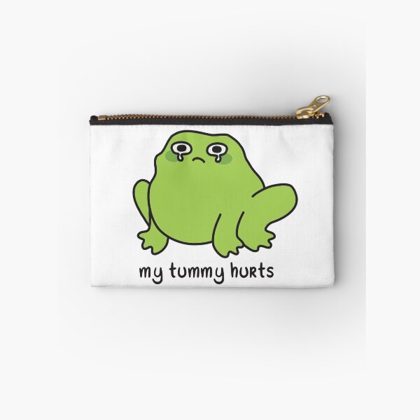 Item preview, My tummy hurts - crying frog designed and sold by akuma-does-art.