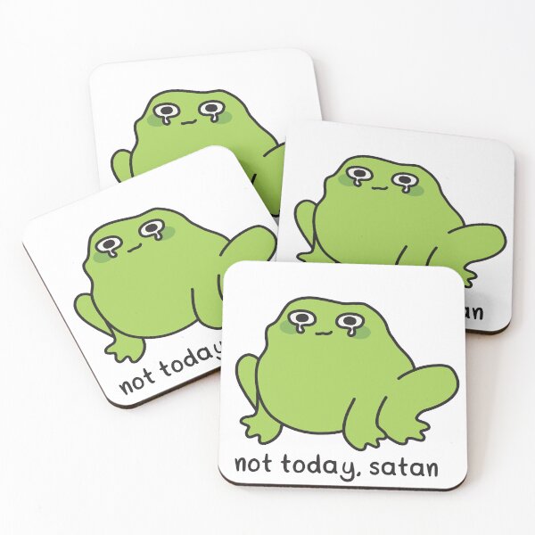 Item preview, Not today, Satan - crying frog designed and sold by akuma-does-art.