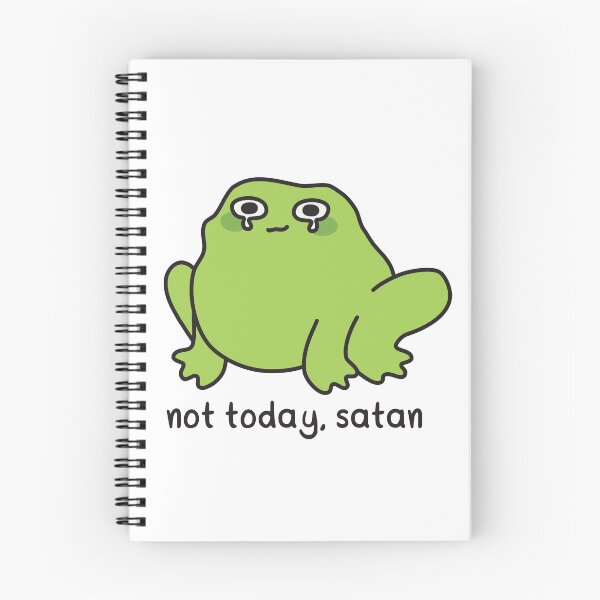 Item preview, Not today, Satan - crying frog designed and sold by akuma-does-art.