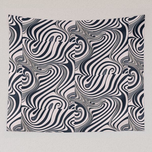 Item preview, Chaotic dark lines pattern designed and sold by AlfredSSikula.