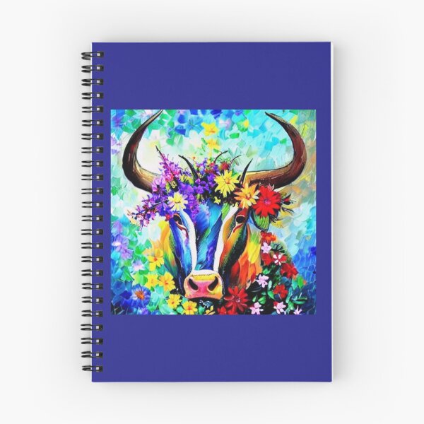 Item preview, Beautiful bull surrounded by wildflowers. designed and sold by Natalia-Vlad.