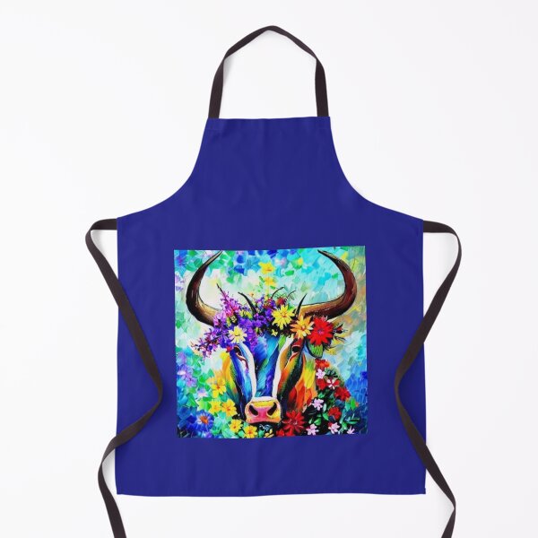 Item preview, Beautiful bull surrounded by wildflowers. designed and sold by Natalia-Vlad.