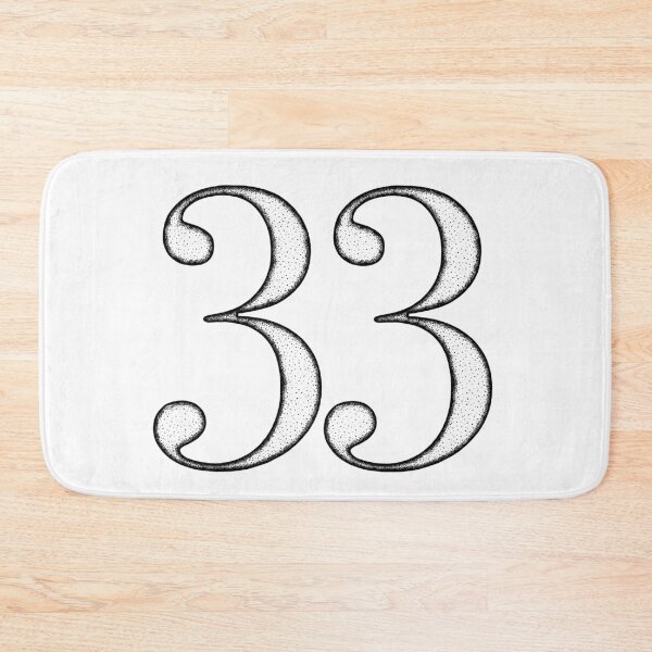 Item preview, Dotart/Dotwork illustration of Number 33 designed and sold by MagnetitaBySil.