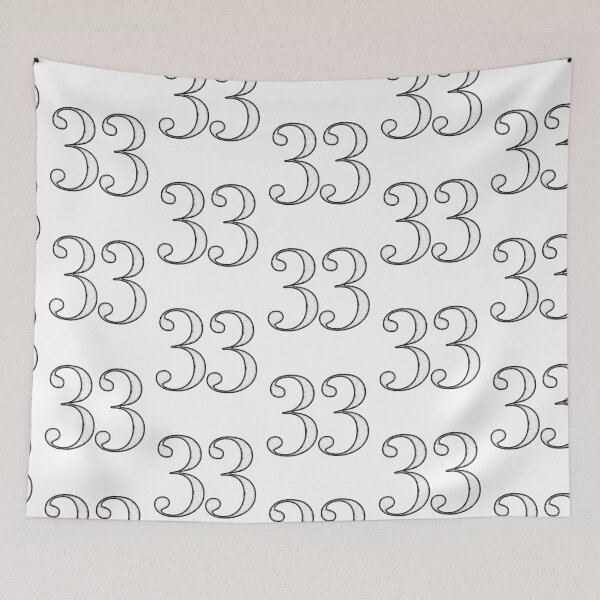 Item preview, Dotart/Dotwork illustration of Number 33 designed and sold by MagnetitaBySil.