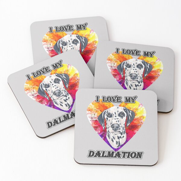 Item preview, I Love My Dalmation, colorful heart designed and sold by LiliyaHarpe.