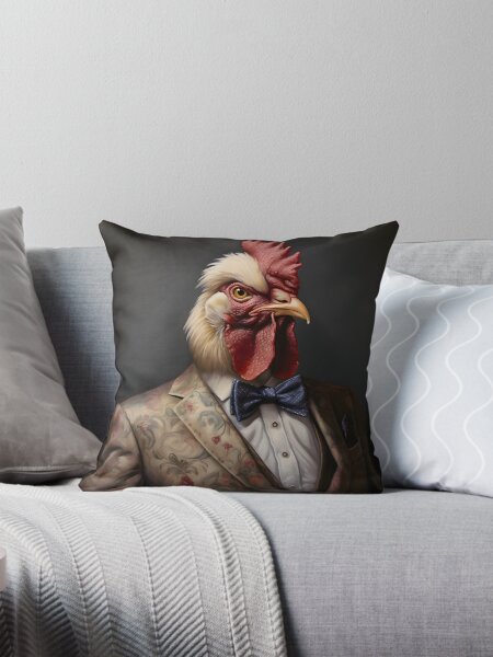 Item preview, Rooster Portrait Dapper Animal Art designed and sold by ConfettiSkyArt.