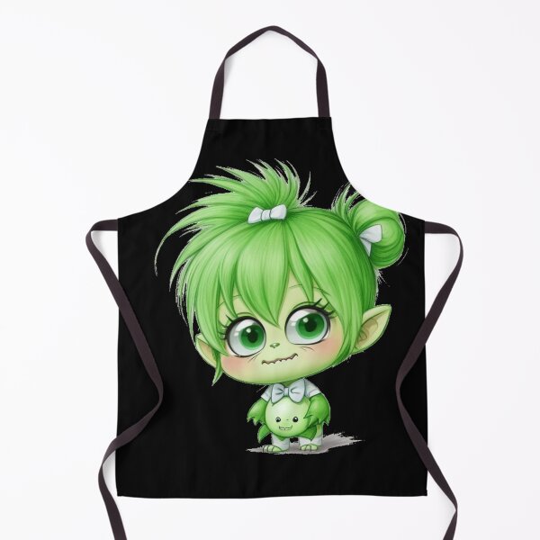 Item preview, Green cute monster Green hair, green eyes designed and sold by Gigglyvibes.
