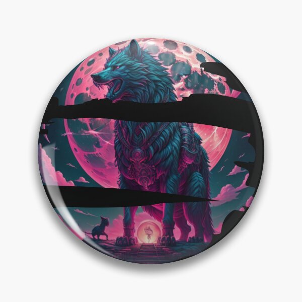Item preview, Werewolf spirit moonlit vaporwave designed and sold by OnPointWear.