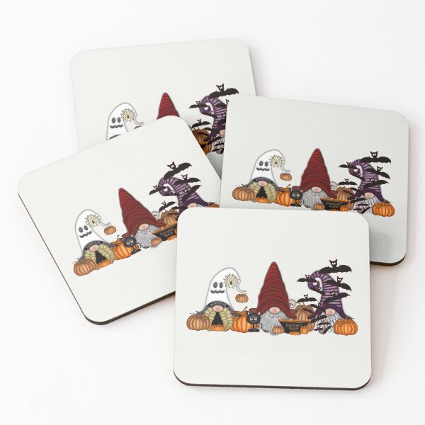 Item preview, Gnomes Halloween, Halloween Gnome, Three Gnomes, Monster Gnomes designed and sold by DogLifeCo.