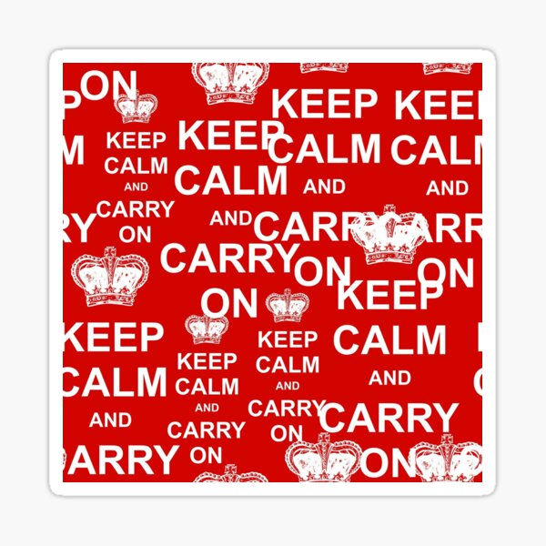 Item preview, Keep Calm and Carry on All Over Pattern designed and sold by ToadsWorkshop.