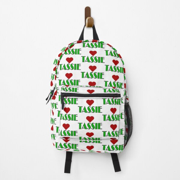 Item preview, Green Tassie Broadway Style Text, with Red Love Heart designed and sold by AASparksDesigns.
