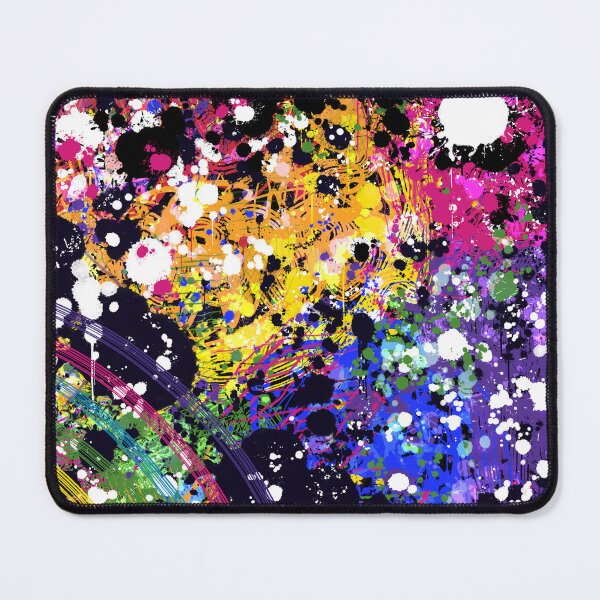 Item preview, Rainbow themed ink splatter painting designed and sold by Printpix.