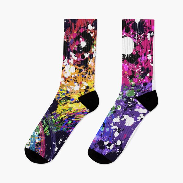 Item preview, Rainbow themed ink splatter painting designed and sold by Printpix.