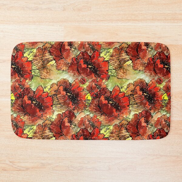 Item preview, Painted Poppy Flowers  All Over Pattern designed and sold by ToadsWorkshop.