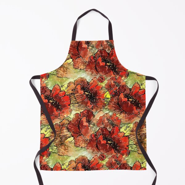 Item preview, Painted Poppy Flowers All Over Pattern designed and sold by ToadsWorkshop.