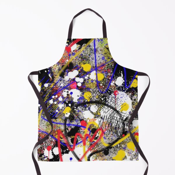 Item preview, Primary colour themed ink splatter painting designed and sold by Printpix.