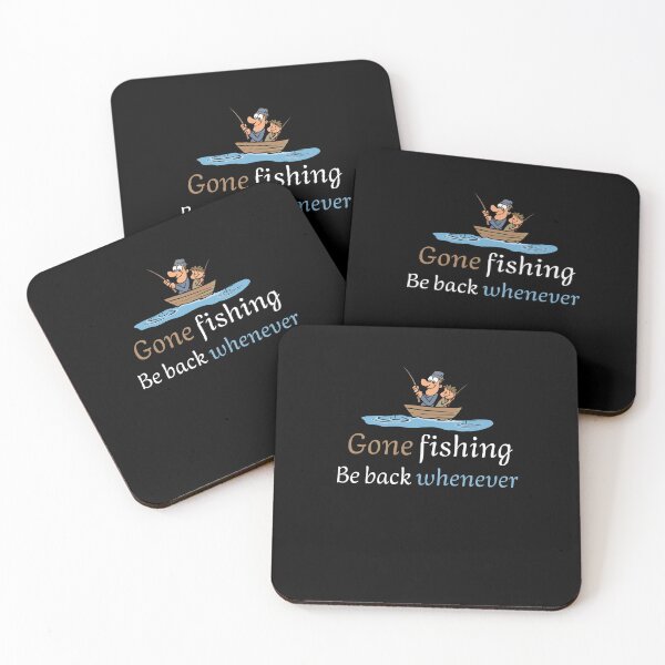 Item preview, GONE FISHING, BE BACK WHENEVER. FUNNY GIFTS FOR ANGLERS. designed and sold by light-artist.