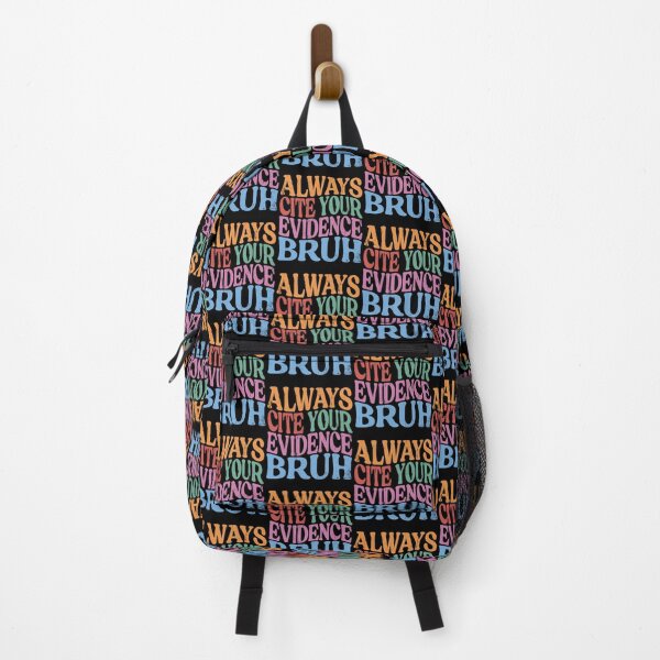 Item preview, Always Cite Your Evidence Bruh Funny Groovy Retro Vintage designed and sold by zbox1.