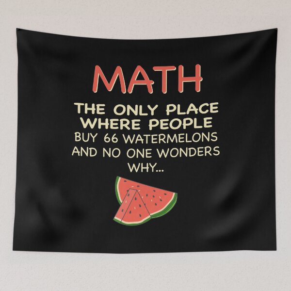 Item preview, Math And Watermelons Mathematics Calculation Numbers designed and sold by jingdomdesgine.