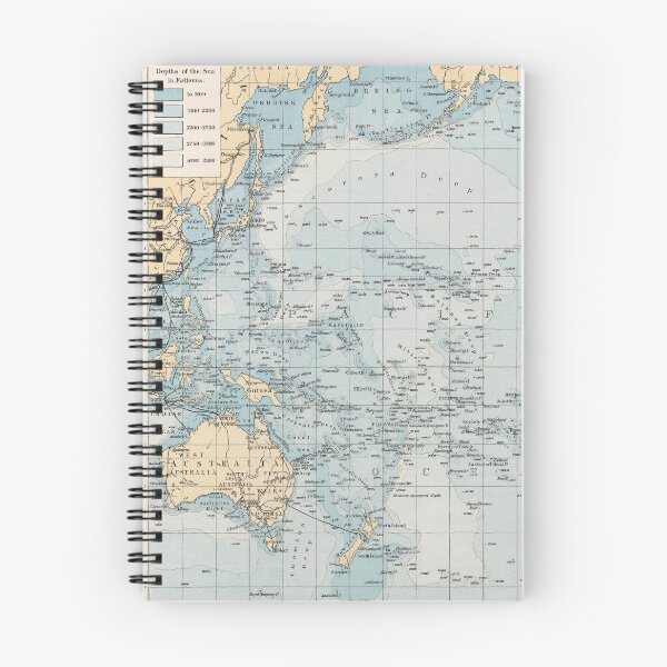 Item preview, Vintage Map of the Pacific Ocean (1900) designed and sold by BravuraMedia.
