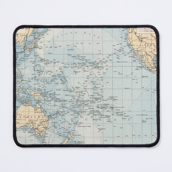 Item preview, Vintage Map of the Pacific Ocean (1900) designed and sold by BravuraMedia.