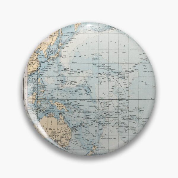 Item preview, Vintage Map of the Pacific Ocean (1900) designed and sold by BravuraMedia.