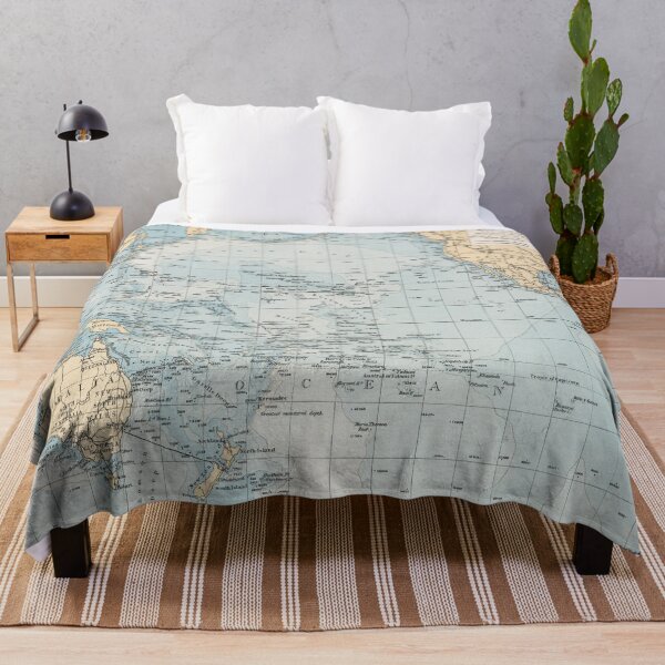 Item preview, Vintage Map of the Pacific Ocean (1900) designed and sold by BravuraMedia.