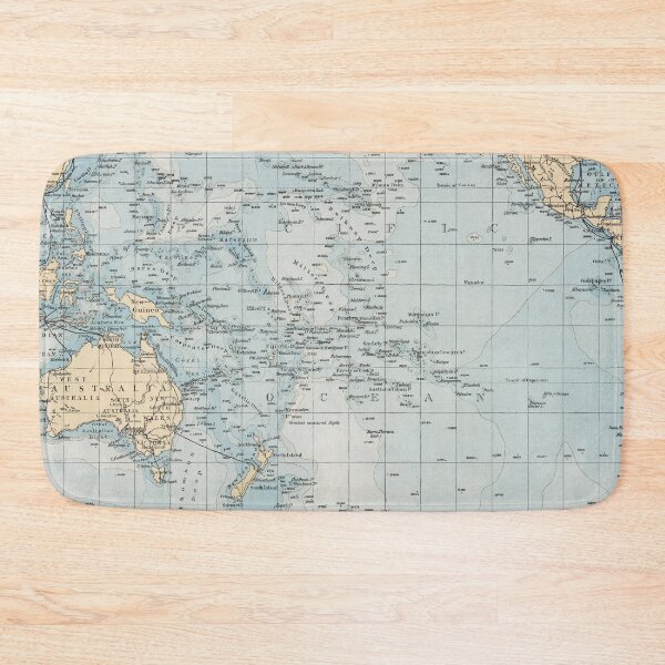 Item preview, Vintage Map of the Pacific Ocean (1900) designed and sold by BravuraMedia.