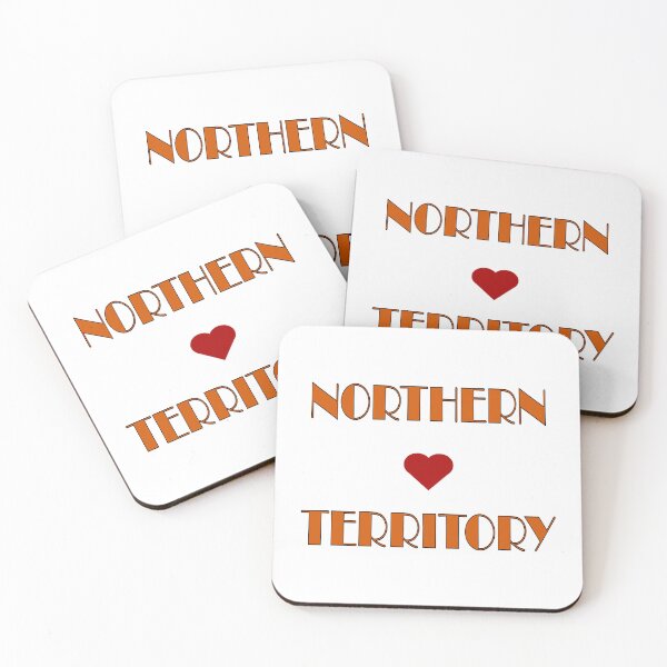 Item preview, Orange Northern Territory Broadway Style Text, with Red Love Heart designed and sold by AASparksDesigns.