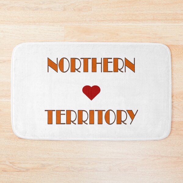 Item preview, Orange Northern Territory Broadway Style Text, with Red Love Heart designed and sold by AASparksDesigns.