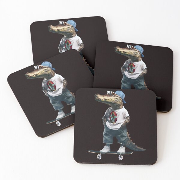 Item preview, skate Crocodile on a skateboard shirt  designed and sold by SKAPER.