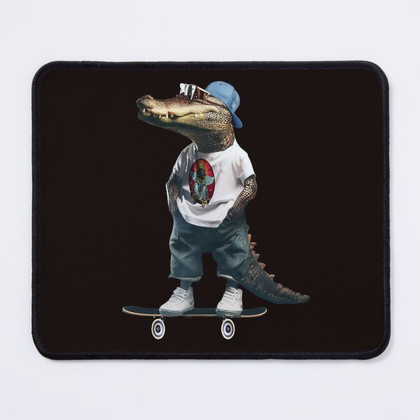 Item preview, skate Crocodile on a skateboard shirt designed and sold by SKAPER.