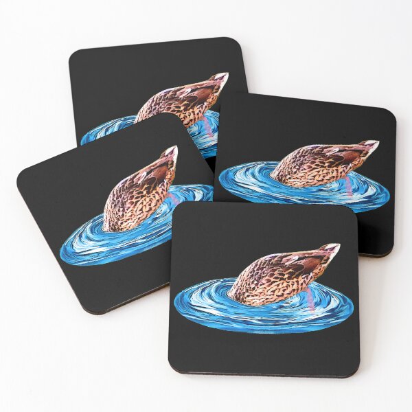 Item preview, Mallard diving, funny birds designed and sold by Kirei-Lily.