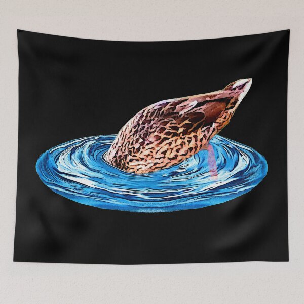 Item preview, Mallard diving, funny birds designed and sold by Kirei-Lily.