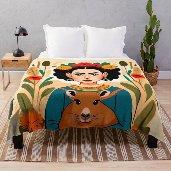 Item preview, Frida with capybara designed and sold by kawaiistudio.