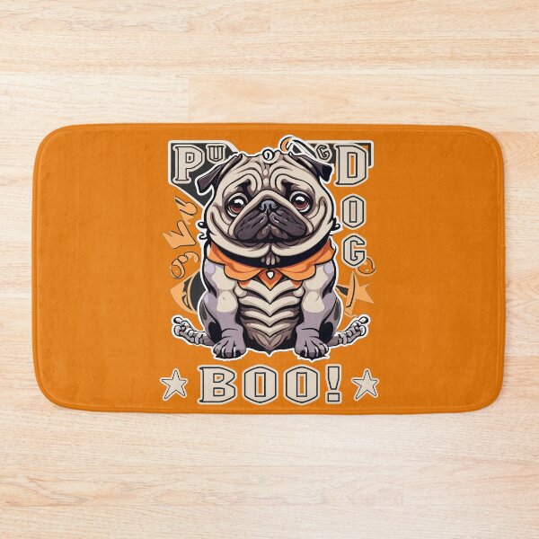 Item preview, Pug Dog SkeletonBoo! - Pug Halloween - Halloween Pug - designed and sold by Luvjesus2.