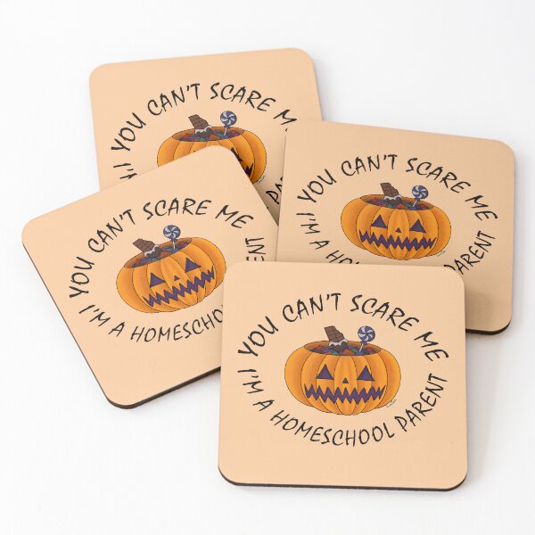 Item preview, You Can't Scare Me I'm a Homeschool Parent - Halloween Jack O'lantern - Pastel Orange designed and sold by EcoElsa.