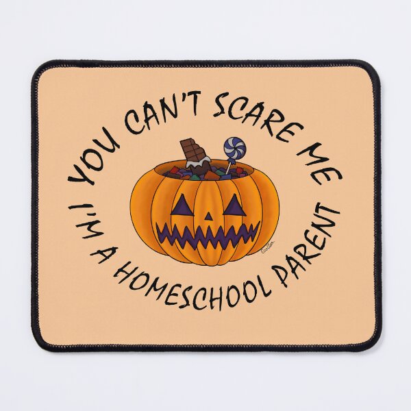 Item preview, You Can't Scare Me I'm a Homeschool Parent - Halloween Jack O'lantern - Pastel Orange designed and sold by EcoElsa.